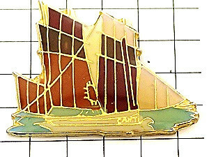 ピンバッジ・帆船ボート海◆フランス限定ピンズ◆レアなヴィンテージものピンバッチ