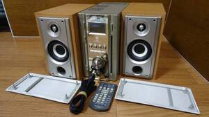 希少稼働品●KENWOOD CD/MDLPコンポ ES-3MD-S (RD-ES3MD)●アンテナ/リモコン付