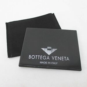 ボッテガヴェネタ BOTTEGA VENETA ミニミラー コンパクトミラー 手鏡 黒系 ブラック ケース付き 小物 レディース