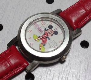 整備済 80年代 ビンテージ ミッキーマウス レディースウォッチ 腕時計 Mickey Mouse 1980年代