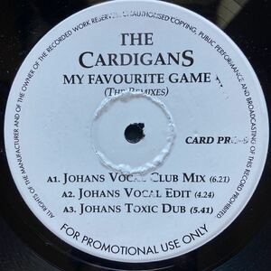 12inch THE CARDIGANS / MY FAVOURITE GAME [プロモ盤]