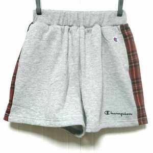 特価/未使用/Champion/チャンピオン/女児/裏起毛/スウェット/キュロット/ショートパンツ/120cm/胴囲=49～55cm/杢gray