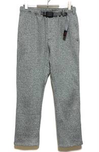 【美品】GRAMICCI BONDING KNIT FLEECE NN-PANTS JUSTCUT（S）グレー グラミチ ニット フリース ナロー パンツ クライミング アンクル丈