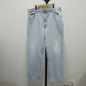 B140 90sビンテージ デニムパンツ LEVIS リーバイス USA製■1990年代製 表記38インチ ブルー 古着 アメカジ ストリート ジーパン 80s 585