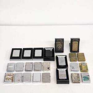 J/1円〜/ZIPPO ジッポ ライター オイル まとめ 24個/真鍮/ヴィンテージ/火花確認/