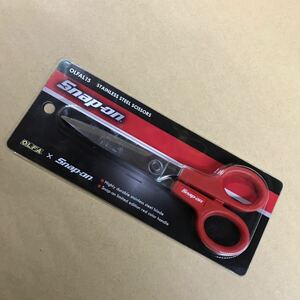 スナップオン Snap-on OLFAコラボ　ステンレスハサミ　レッド