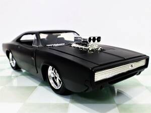 ワイルドスピード■JADA TOYS 1/24 1970 DODGE CHARGER R/T MATTE BLACK■ダッジ チャージャー