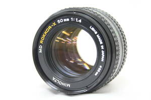 【返品保証】 【希少】 ミノルタ Minolta MD Rokkor-X 50mm F1.4 レンズ v8264