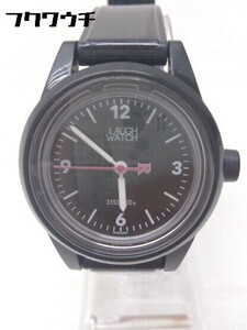 ◇ Laugh Watch ラフウォッチ russet tokyo 稼働品 クオーツ式 3針 腕時計 ウォッチ ブラック レディース