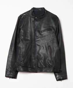 「BEAMS」 レザーブルゾン LARGE ブラック メンズ