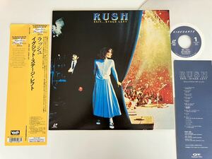 【レーザーディスク/良好品】RUSH / EXIT...STAGE LEFT 帯付LD ビデオアーツ VALZ2087 81年名LIVE,91年版,Limelight,Tom Sawyer,XANADU,YYZ