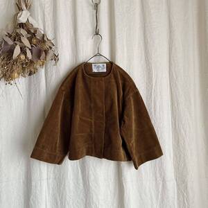 R&D.M.Co- オールドマンズテーラー 7W CORDUROY WIDE SLEEVE JACKET コーデュロイジャケット ブラウン