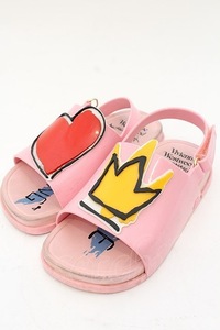 Vivienne Westwood×Melissa / MINI BEACH SLIDE サンダル（Kids) 15.5cm ピンク O-24-11-17-069-sh-YM-OS