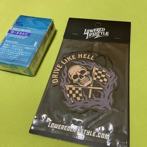 DRIVE LIKE HELL SKULL　Lowered Lifestyle エアフレッシュナー　USDM ロワードライフスタイル