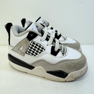 12cm JORDAN 4 RETRO (TD) BQ7670-111 ジョーダン 4 レトロ TD ミリタリーブラック メンズ スニーカー EW H1000188