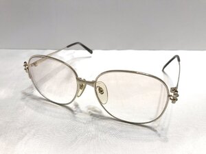 ■【YS-1】 Christian Dior ディオール メガネ ■ 度入り 眼鏡 アイウエア ゴールド 金色系 ■ 日本製 【同梱可能商品】■D