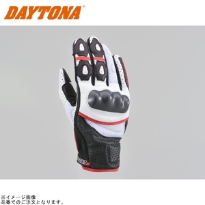 DAYTONA デイトナ 15970 HBG-053 スポーツメッシュグローブ ブラック/ホワイト/レッド サイズ:M