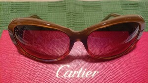 Cartier PARIS カルチェ サングラス(中古美品)【送料無料＊即日発送】Cartier PARIS 135 4098456Hand Maid in France cc