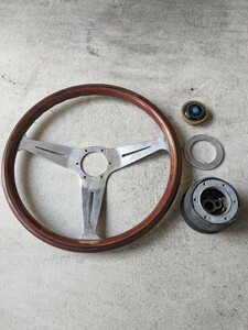 ナルディ NARDI ステアリング クラシック ハンドル 当時物 ウッドステアリング 旧車 ウッド