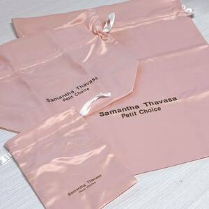 【新品】Samantha Thavasa サマンサタバサ プレゼント ショップ袋 付属品 贈答用 ギフト ピンク SML 9枚セット まとめ 可愛い 巾着袋 KHーU