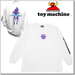 トイマシーン toy machine SLING SHOT LONG TEE TMFELT1-WHITE-L ロンT カットソー 長袖Tシャツ