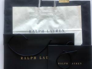 RALPH LAUREN ラルフローレン ショッピングバッグ 5枚セット #3 USED