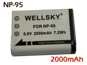 NP-95 [新品] 互換バッテリー 純正充電器で充電可能 残量表示可能 純正品と同じよう使用可能 富士フィルム Fujifilm X100 X100S X100LE