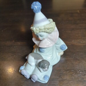 #1389 Lladro インテリア雑貨 ピエロ 犬 リヤドロ 置物 陶器 人形