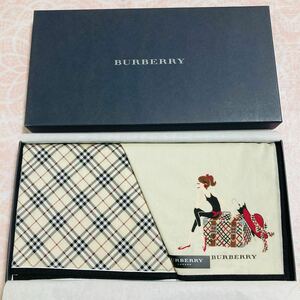 【レア】新品/BURBERRY/ハンカチ/正規品/バーバリー/Burberrys/綿100%/ノバチェック/未使用/女の子/箱あり/ギフト/レディース/女性用/y