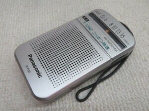 ■Panasonic R-P30 AMラジオ パナソニック ポータブルラジオ 1バンドラジオ 電池付き 動作品 000073■！！