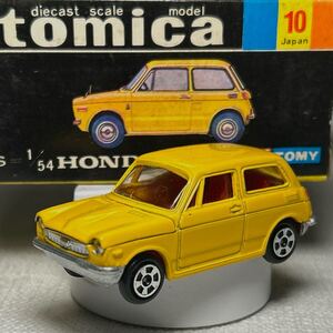 香港トミカ 黒箱 本田 ホンダ N III 360 香港製 MADE IN HONG KONG No.10 黄色 当時物 TOMICA 絶版