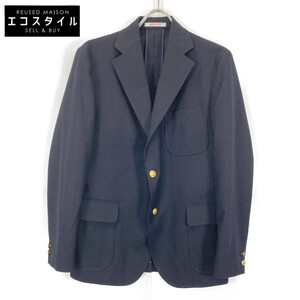 J.PRESS ジェイプレス ネイビー 1001 PAPER FLANNEL 3B BLAZER ネイビー 36 ジャケット ウール メンズ 中古