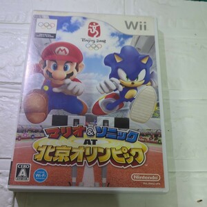 【Wii】 マリオ＆ソニック AT 北京オリンピック取扱説明書なし。ディスクに目立つすりきずがあります。動作未確認です