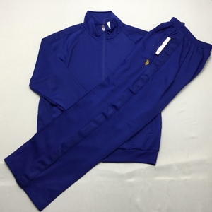 【北海道・沖縄以外送料無料】【新品】US.POLO.ASSNメンズトレーニングスーツ（ストレッチ素材）　Ｌ　 ロイヤルブルー★01807