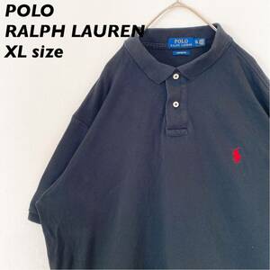 ポロラルフローレン　半袖ポロシャツ　ラガー　無地　カラーポニー　男女兼用　XLサイズ　ユニセックス　大きいサイズ　POLO RALPH LAUREN