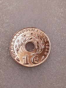 アンティークコイン　オランダ領インド　1939年　1セント硬貨　NI1C0410