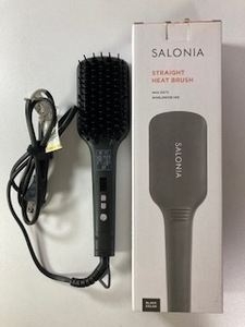 SALONIA STRAIGHTHEATBRUSH SL-012BK サロニア ストレートヒートブラシ ヘアアイロン