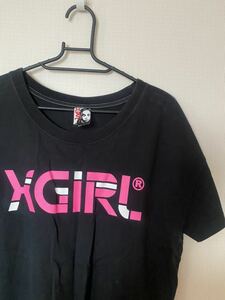 美品◆X-girl エックスガール　ロゴ半袖Tシャツ ◆黒