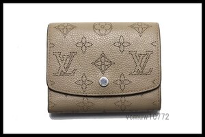 RFIDタグ近年希少美中古■LOUIS VUITTON マヒナ ポルトフォイユイリスコンパクト レザー 2つ折り財布 ルイヴィトン■1031ub412-7D