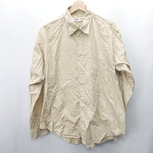 ◇ ⊂ CITEN UNITED ARROWS 長袖 シャツ サイズL ベージュ メンズ E