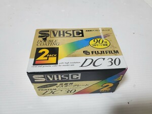 未使用 Victor・JVC 2ST-C30XGB S-VHS-C コンパクトビデオテープ 2本セット タフな鮮明画像 MEDE IN JAPAN 日本製