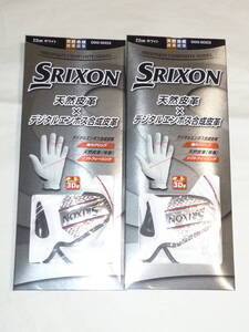 2点セット　22cm　SRIXON　ゴルフ　グローブ　GGG-S003　左手　スリクソン