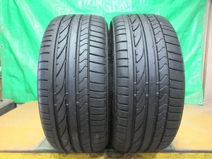 中古ブリヂストンタイヤ ポテンザ BRIDGESTONE POTENZA RE050Ⅱ RFT 225/45R17 2本 №5201上 ラジアル ノーマルサマーオンロード 夏タイヤ