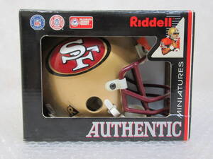 [サンフランシスコ 49ers]riddell AUTHENTIC/ミニチュア・ヘルメット/NFL