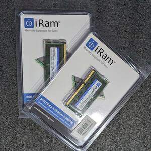【中古】DDR3 SODIMM 16GB(8GB2枚組) iRam IR8GSO1333D3 [DDR3-1333 PC3-10600]