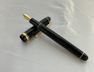 PILOT パイロット 万年筆 CUSTOM 74 ペン先14K 585 ブラック×ゴールド 14金 ケース付き 文具 文房具 アンティーク 0y