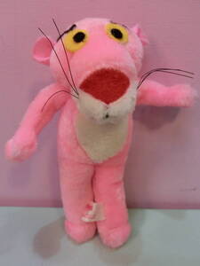 ピンクパンサー PINK PANTHER ビンテージ ぬいぐるみ 人形 18cm◆昭和レトロ Vintage stuffed animal Plush