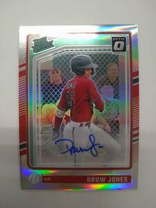 値下げ PANINI 2024 DONRUSS OPTIC BASEBALL No.103 DRUW JONES RATED PROSPECT PRIZM AUTO 特価即決 ドリュー ジョーンズ 直筆サイン