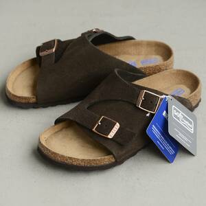 【未使用品】ビルケンシュトック チューリッヒ ソフトフットベッド 35 ナロー 茶 ブラウン レディース BIRKENSTOCK Zurich SOFT FOOT BED