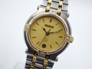 358549【1円スタート】GUCCI グッチ 稼動品 JA-19550 9000L デイト レディース 時計 クオーツ ケース23mm